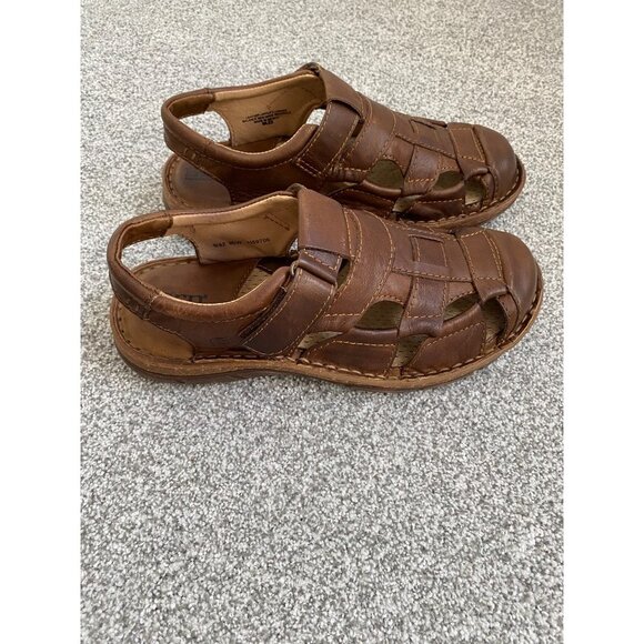 BORN Men's Leather Fisherman Sandals  Size 8 - Picture 4 of 10
